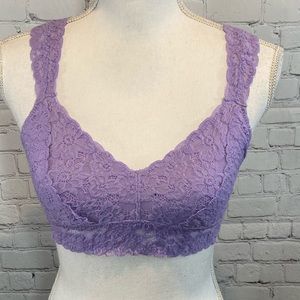 AERIE Bralette Stretchy Lavender Lace-Medium